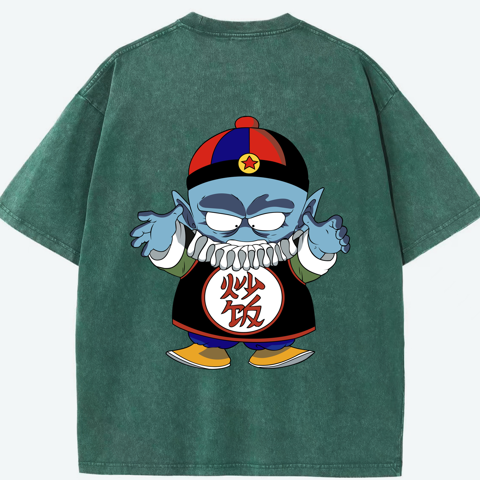 （画像用） ドラゴンボール DRAGON BALL 綿100% ヴィンテージ風 半袖Tシャツ（背面プリント）